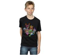 Disney Boy's The Muppets Muppet Babies Colour Group T-Shirt in Black | Size: 12-13 Years Disney Black 12-13 Years
