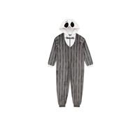 Disney Boy's The Night Before Christmas Jack Skellington Onesie in Grey | Size: 5-6 Years Disney Grey 5-6 Years