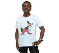 Disney Boy's Three Little Pigs Big Bad Wolf T-Shirt in White | Size: 7-8 Years Disney White 7-8 Years