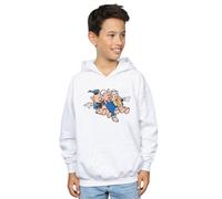 Disney Boy's Three Little Pigs Jump Hoodie in White | Size: 7-8 Years Disney White 7-8 Years