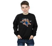 Disney Boy's Three Little Pigs Jump Sweatshirt in Black | Size: 12-13 Years Disney Black 12-13 Years