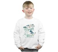 Disney Boy's Three Little Pigs Who´s Afraid Of The Big Bad Wolf Sweatshirt in White | Size: 3-4 Years Disney White 3-4 Years