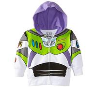 Disney Boys' Toddler Buzz Lightyear Toy Story Hoodie, White, 3 Years