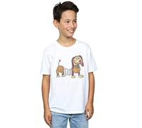 Disney Boys Toy Story 4 Slinky Pose T-Shirt White 9-11 Years