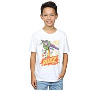 Disney Boy's Toy Story 4 The Original Buzz Lightyear T-Shirt in White | Size: 3-4 Years Disney White 3-4 Years