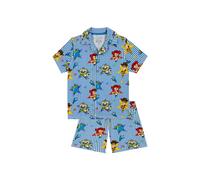 Disney Boy's Toy Story Button Up Pyjamas in Blue | Size: 4-5 Years Disney Blue 4-5 Years