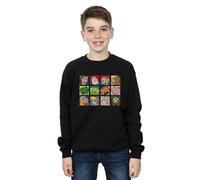 Disney Boy's Toy Story Character Squares Sweatshirt in Black | Size: 3-4 Years Disney Black 3-4 Years