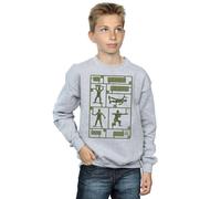 Disney Boy's Toy Story The Plastic Platoon Sweatshirt in Grey | Size: 12-13 Years Disney Grey 12-13 Years