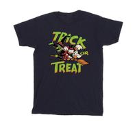 Disney Boy's Trick Or Treat Cotton T-Shirt in Navy | Size: 3-4 Years Disney Navy 3-4 Years