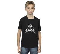Disney Boy's Villains Love Is Savage T-Shirt in Black | Size: 3-4 Years Disney Black 3-4 Years