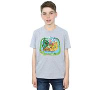 Disney Boy's Zootropolis City T-Shirt in Grey | Size: 12-13 Years Disney Grey 12-13 Years