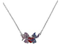 Disney Brass Slv Plt 18" Stitch And Angel Enamel | Acotis - Base Metal