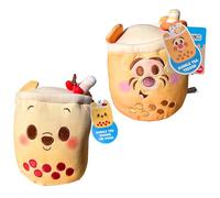 Disney Bubble Tea Super Soft Gift Quality Embroidered 8" 20cm Plush Characters - (Winnie & Tigger)