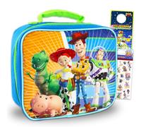 Disney Buzz Lightyear Lunch Box Set - Bundle with Buzz and Woody Lunch Bag for Boys Girls Kids, Toy Story Stickers, More | Toy Story Buzz Lightyear School Supplies