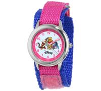 Disney By Ewatchfactory Kids Winnie the Pooh and Friends Quartz Watch with White Dial Time Teacher Display and Pink Nylon Strap W000100