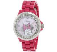 Disney by Ewatchfactory Minnie Mouse Enamel Sparkle Women's Quartz Watch with Pink Dial Analogue Display and Pink Bracelet 56270-1C