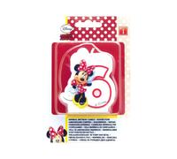 Disney Cafe Minnie Mouse 6th Birthday Candle