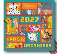 Disney Calendar 2027 Disney Classics Family Organiser 5 Columns | Family Planner with Free Organising Stickers Included