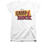 Disney Camp Rock Classic Logo Ladies T Shirt, White, Large