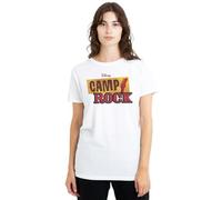 Disney Camp Rock Classic Logo Ladies T Shirt, White, Small