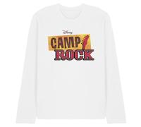 Disney Camp Rock Classic Logo Unisex Long Sleeve T Shirt, White, Small