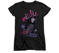 Disney Camp Rock Mitchie Airbrush Ladies T Shirt, Black, Medium
