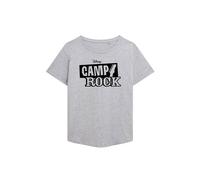 Disney Camp Rock Mono Logo Fashion T Shirt, Athletic Heather In Light Grey Light Grey