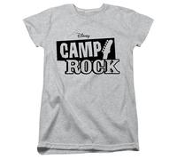 Disney Camp Rock Mono Logo Ladies T Shirt, Athletic Heather, Large