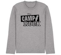 Disney Camp Rock Mono Logo Unisex Long Sleeve T Shirt, Athletic Heather, Large