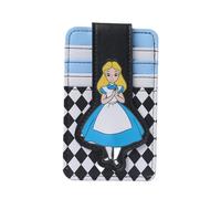 Disney Card Holder Slim Compact Wallet Women Travel Essential, Alice Black and White