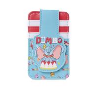 Disney Card Holder Women Slim Compact Wallet Credit Small Snap Travel, Dumbo Blue Grey, Card Holder