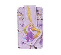 Disney Card Holder Women Slim Compact Wallet Credit Small Snap Travel, Rapunzel Lilac, Card Holder
