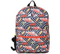Disney Cars 16" Allover Print Kids Backpack - Colorful Cartoon School Bag with Front Pocket & Side Mesh, Lightweight Travel Backpack for Boys & Girls