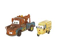 Disney Cars 2 Race Team Mater & Sal Machiani Diecast Vehicle 2-Pack 1:55 Scale