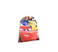 Disney Cars 3 Lightning McQueen Boys Drawstring Gym Bag - Lightweight PE, Swimming, Sports, Travel & School Backpack - Red Multicolour 44x33cm