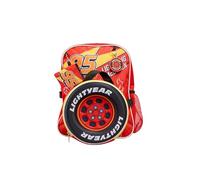 Disney Cars 4pc Boys Backpack Set - Lightning McQueen Kids School Bag with Lunch Bag Pencil Case and Keyring.