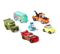 Disney Cars 6 pc Lightning McQueen, Luigi, Guido, Mater, Sarge, Filmor