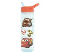 Disney Cars 600ml Kids Water Bottles with Straw by Polar Gear - Back t