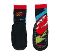 Disney Cars Baby Grip Socks (6-18 Months) UK 3-5.5 - Anti-Slip Cotton Toddler Socks with Non-Skid Sole - Warm Winter Infant Boys Socks for Walking & Crawling