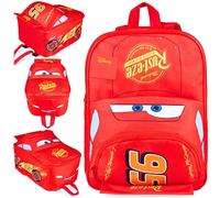 Disney Cars Backpack for Kids Rucksack for Nursery Preschool Lightweight Lightning McQueen Daypack Travel Days Out Sleepovers