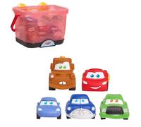Disney Cars Bath Caddy | Lightning McQueen, Mater, Doc Hudson, Sally & Chick Hicks - Suction Cup Bathtub Storage, Mold-Resistant Water Toys