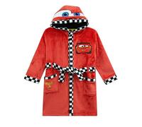 Disney Cars Boys Dressing Gown | Hooded Kids Bathrobe | Boys’ Sleepwear & Robes | Lightning McQueen Clothes Red 5-6 Years