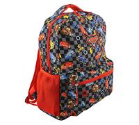 Disney Cars Boy's Girl's 16 Inch School Backpack Bag Lightning McQueen Mater (One Size, Black/Red)