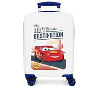 Disney Cars Destination Children's Suitcase with Rigid Side Combination Lock, 4 Wheels, Hand Luggage, is Made of ABS, a Rigid and Lightweight Material. by Joumma Bags.