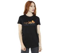 Disney Women's Cars Explore The Open Road Cotton Boyfriend T-Shirt in Black | Size: Small Disney Black S