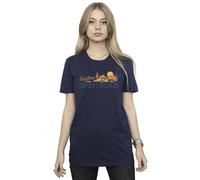Disney Women's Cars Explore The Open Road Cotton Boyfriend T-Shirt in Navy | Size: Medium Disney Navy M