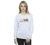 Disney Women's Cars Explore The Open Road Sweatshirt in Grey | Size: 2XL Disney Grey 2XL