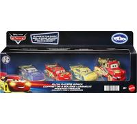 Disney Cars Glow Racers 4-Pack Lightning McQueen, Mater, Cruz Ramirez, & Vinyl Toupee #76 Will Rusch