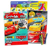 Disney Cars Imagine Ink Coloring Book Set for Toddlers Kids - Bundle Includes Mess Free Coloring Book with Magic Invisible Ink Pen (No Mess Art)