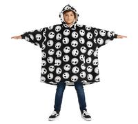 Disney Cars Jack Skellington Stitch Sherpa Lined Oversized Hoodie with Pockets for Big Kids, One Size Fits UK 4-10